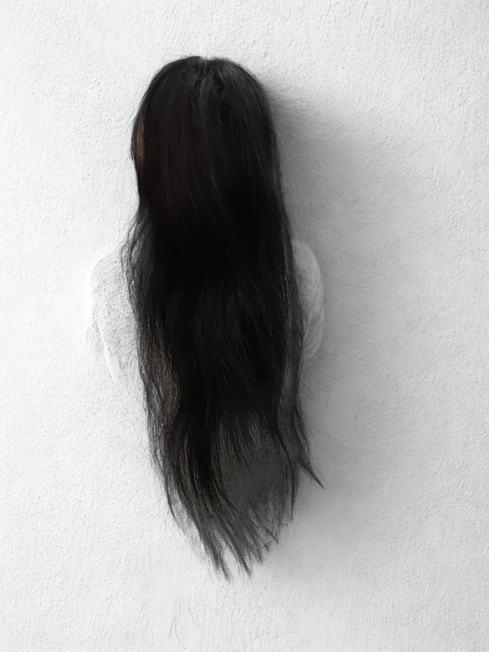 "women hair wig with white background"